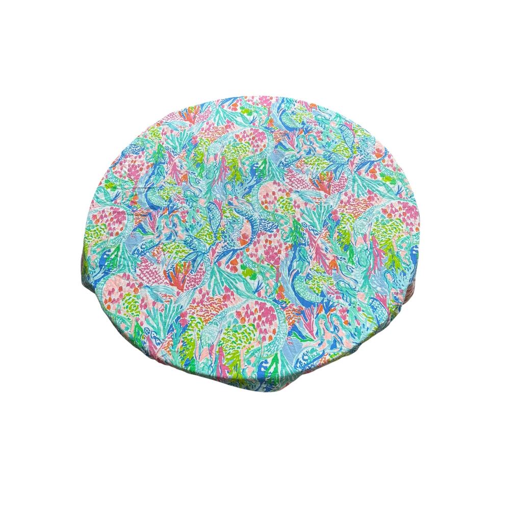 Lilly Pulitzer X Pottery Barn Kids Mermaid Cove Pattern Crib Sheet